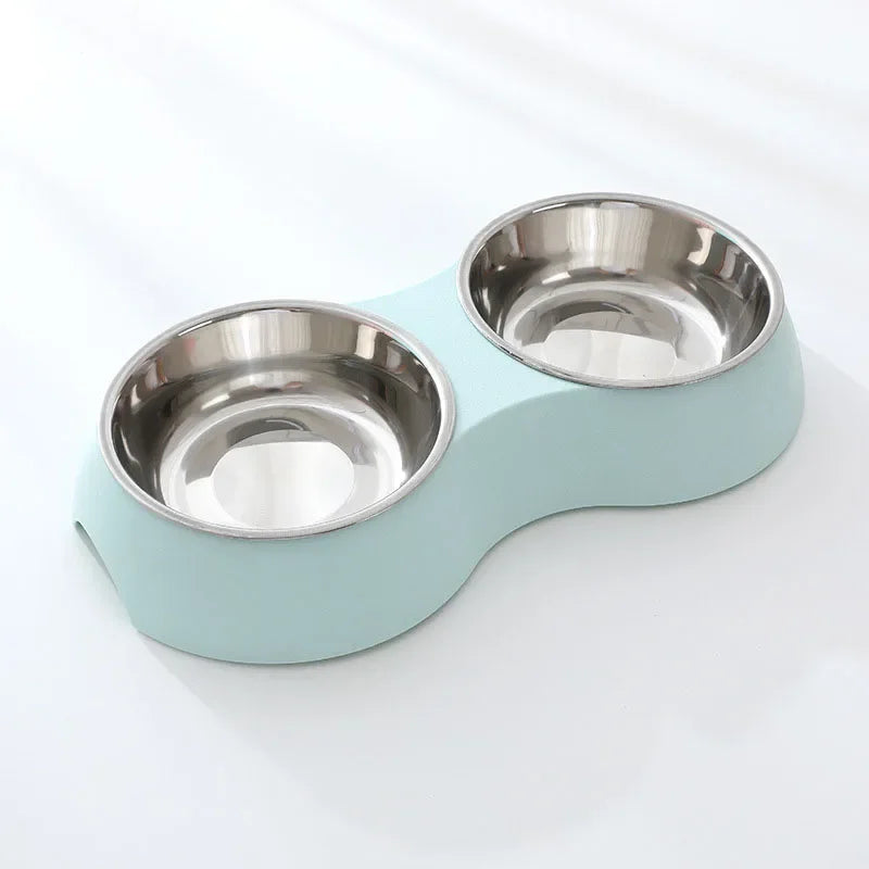 Double Pet Food Bowl