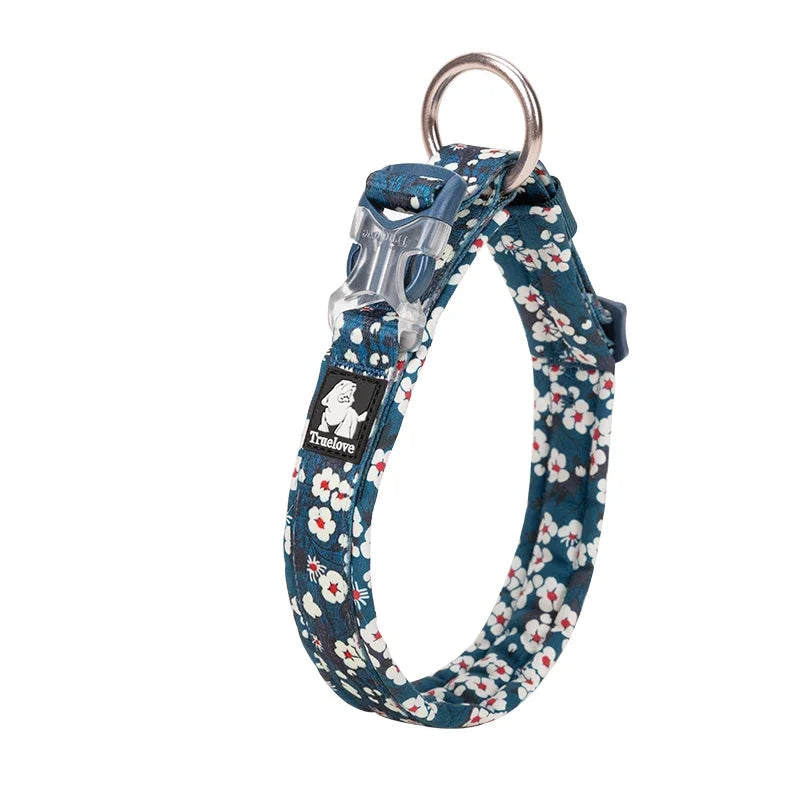 Floral Padded Pet Collar