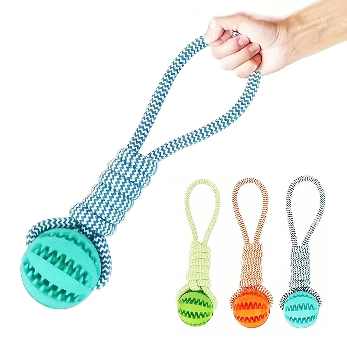 Dog Ball on Rope Toy