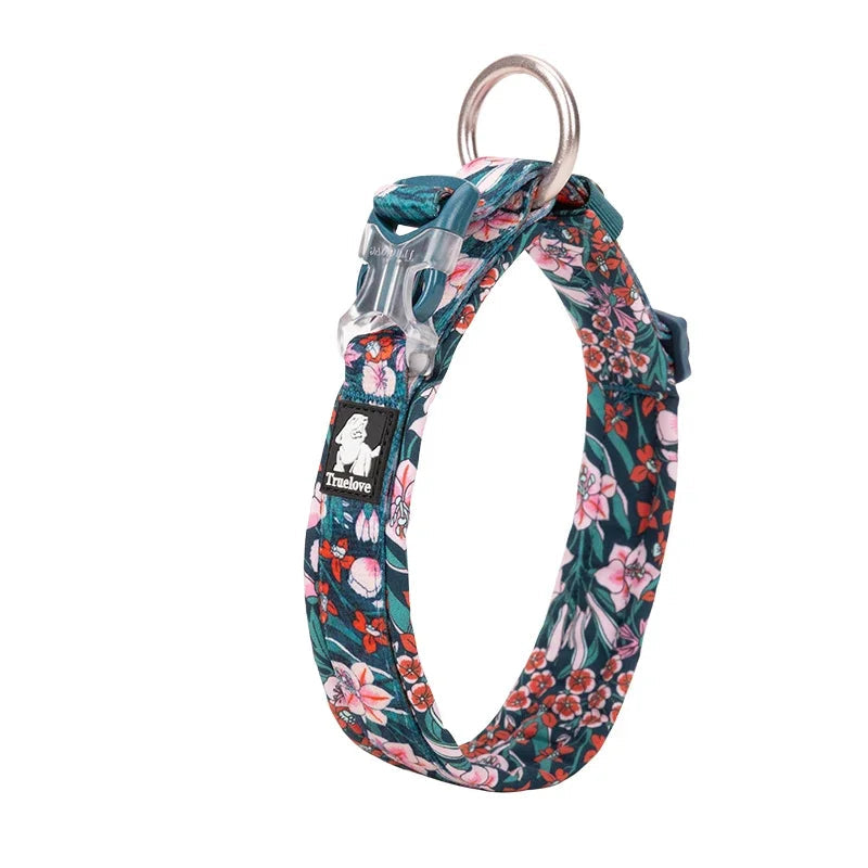 Floral Padded Pet Collar