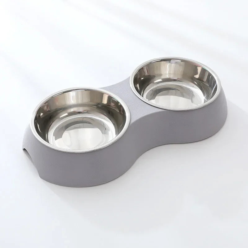 Double Pet Food Bowl